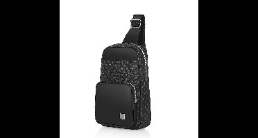 WiWU Crossbody Schoudertas - Met vingerscan vergrendeling - Zwart