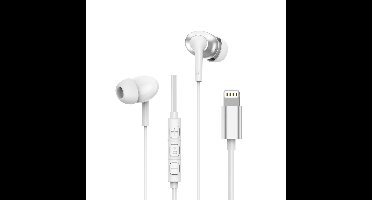 WiWU EB319 Stereo Oordopjes Lightning 1.2m - Wit