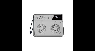 WiWU Powerbank 60000mAh - 3x USB-A en 2x Type-C ingang - Snelladen voor laptop, tablet, telefoon - Zilver