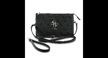 Guess PU 4G Metal Logo Handtas - Zwart