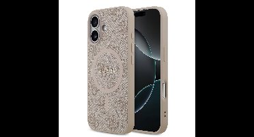 Guess PU Leather 4G MagSafe Hoesje iPhone 17 - Roze