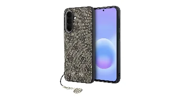 Guess 4G Charm Backcover Hoesje Samsung Galaxy A57 - Bruin