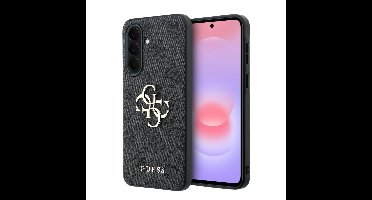 Guess PU 4G Metal Logo Backcover Hoesje Samsung Galaxy A57 - Grijs