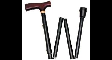 Able 2 Wandelstok opvouw zwart 74-84cm