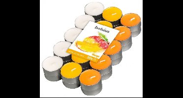 Bolsius Geurtheelicht multi colour brick 30 mango