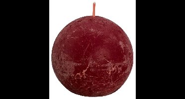 Bolsius Rustiek bolkaars shine 76 velvet red