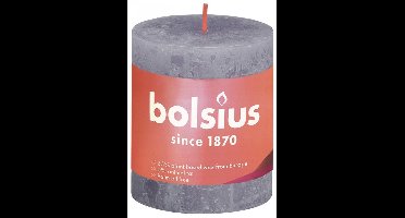 Bolsius Rustiek stompkaars shine 80/68 frosted lavender