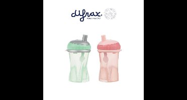 Difrax Anti lek rietjes beker assorti