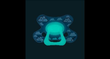 Difrax Fopspeen dental 12+ maanden glow in the dark