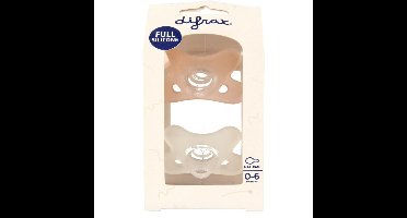 Difrax Siliconen fopspeen natural assorti 0-6 maanden
