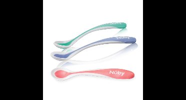 Nuby Warmtegevoelige lepel met zachte rand 3+ maanden