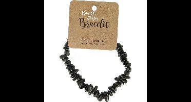 Steengoed Splitarmband toermalijn zwart