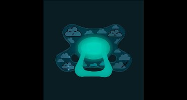 Difrax Fopspeen dental 6+ maanden glow in the dark