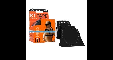 KT Tape Pro uncut tape roll 5 meter zwart