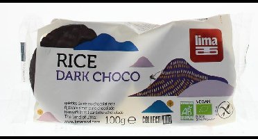 Lima Rijstwafels pure chocolade bio
