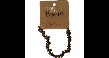 Steengoed Splitkralen armband tijgeroog op kaart