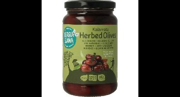 Terrasana Kalamata olijven in kruidenolie bio