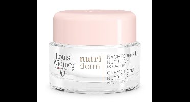 Louis Widmer Nutriderm nachtcreme nutritive zonder parfum