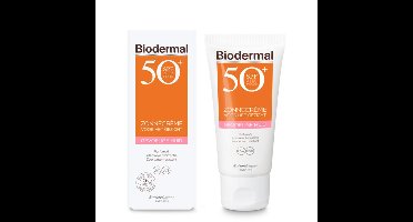 Biodermal Zonnecreme gezicht gevoelige huid SPF50+