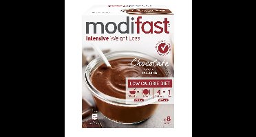 Modifast Intensive pudding chocolade 8 zakjes