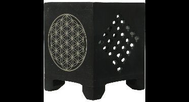 Volatile Wierook en olie verdamper zwart zeepsteen