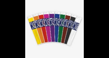 10x Crepe papier basis pakket 250 x 50 cm knutsel materiaal