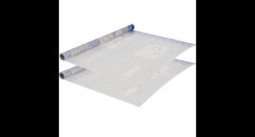 2x transparante boeklon kaftfolie zelfklevend - 250 x 50 cm- boeken kaften