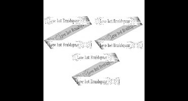 3x Bruiloft/huwelijk markeerlinten/versiering 15 meter