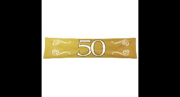 50 jaar jubileum straat en tuin banner - 180 x 40 cm - polyester