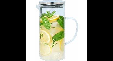 Alpina Waterkaraf - met handvat en filter - 1,3 L - schenkkan