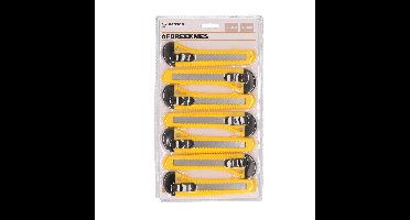 Benson Afbreekmessen - 7x stuks - hobbymessen - uitschuifbaar