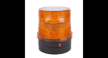 Benson LED zwaailamp - oranje - 2.4W - strobe licht - magnetisch - batterijvoeding