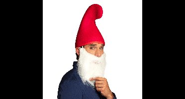 Boland kabouter muts - rood - puntmuts - volwassenen - hoed - verkleden - carnaval