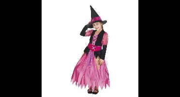 Boland Kostuum heks - meisjes - jurk - riem - hoed - halloween - carnaval