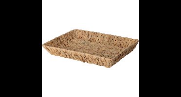 Broodmand - gevlochten riet - naturel - 38 x 28 x 6 cm