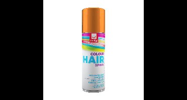 Carnaval haarverf - oranje - spuitbus - 125 ml - haarspray