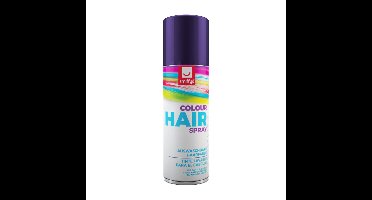 Carnaval haarverf - paars - spuitbus - 125 ml - haarspray