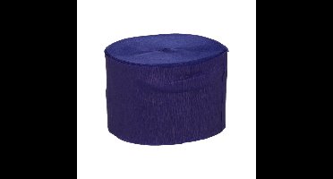 Crepe papier rol - 1x - blauw/paars - 200 x 5 cm - brandvertragend