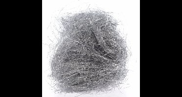 Decoris engelenhaar - zilver - synthetisch haar - 20 gram - kerstboom decoratie