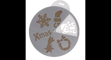 Decoris Kerst raamsjablonen - 6x st - raamdecoratie kerst - Sneeuwspray sjabloon