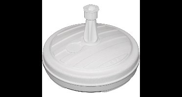 EDA Ronde parasolvoet - wit - D43 cm - 13 liter - Steeldikte 1,8 tot 3 cm - kunststof
