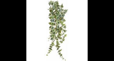Emerald kunstplant/hangplant - Klimop/hedera - groen/wit - 100 cm lang