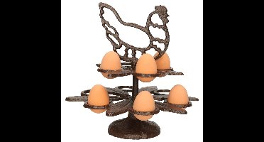 Esschert Design landelijk eierrek - gietijzer - plaats voor 10 eieren