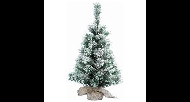 Finley Kunst kerstboom - klein - besneeuwd - 60 cm - kunstboom - D36 cm