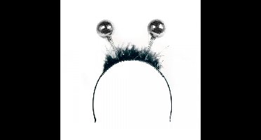 Folat Party disco/eighties thema discoballen diadeem - voor dames - kunststof