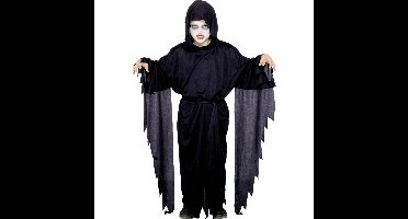 Halloween Scream verkleedkostuum voor kinderen - zwart - mantel - met capuchon