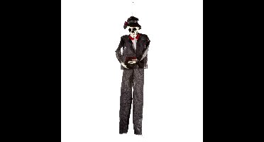 Hangende horror decoratie skelet 92 cm Day of the dead heer