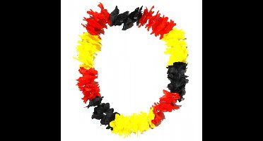 Hawaii krans zwart/geel/rood