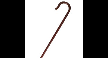 Herder staf bruin - 172 cm - schaapsherder - carnaval verkleed accessoires