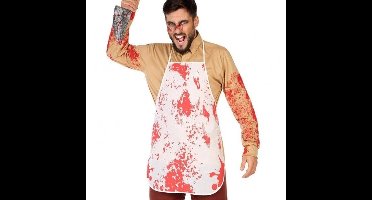 Horror/slachter schort met bloed voor volwassenen - Halloween verkleed accessoires